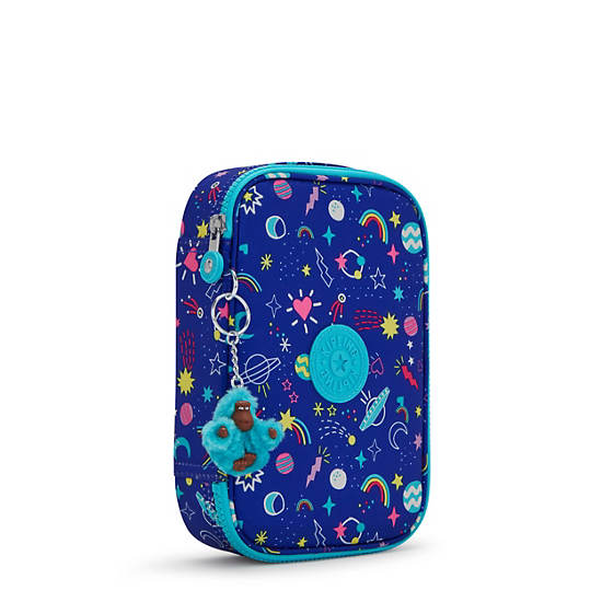 Bolsas Kipling 100 Pens Printed Case Azules | MX 1890YX